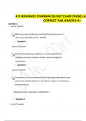 ATI ADIVANCE PHARMACOLOGY EXAM {NGN} LATEST 2023 WITH CORRECT ANS GRADED A