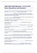 UWF EDF 6226 Modules 1,2,3,5,6 GN Exam Questions and Answers