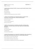 Psychiatric Nursing - Mock Test 37 (30 MCQ with Answers)