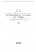 GASTROINTESTINAL DISORDERS NCLEX EXAM QUESTIONS & ANSWERS WITH RATIONAL