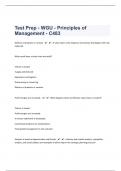 Test Prep - WGU - Principles of Management - C483 /105 Questions/With updated answers