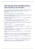 UWF ABA EDF 6225 SAFMEDS DECK2 Exam Questions and Answers