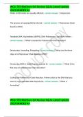 WGU 785 BioChem OA Review Q&As Latest Update 2023 GRADED A+