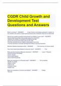 Bundle For CGDR 2023 Exam Questions with Complete Solutions