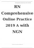 ATI RN  Comprehensive Online Practice 2019 A with NGN  Latest Update 2023/2024