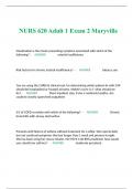 Maryville  NURS 620 Adult 1 EXAM 2 2023/2024