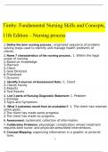 Fundamental Nursing Skills And Concepts 11th Edition Timby