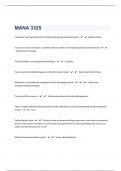 Mana 3325 Questions With Updated Answers