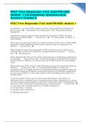 POST First Responder First Aid/CPR/AED: Module 1-6(Completed) Questions And Answers 2023/2024