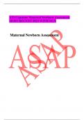  ATI Capstone Maternal Newborn Assessment MOST RECENT 2023 WITH NGN	 