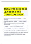 TNCC Practice Test Questions and Correct Answers