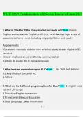 WGU D096 Fundamentals of Diverse Learners Exam 2023 questions and answers} (2022/2023) (verified answers)