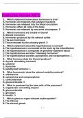 Endocrine System MCQ Test With Questions and Answers