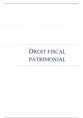 Note de Cours de droit fiscal patrimonial