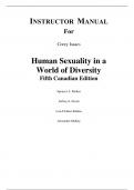 Human Sexuality in a World of Diversity 5th Canadian Edition By Spencer Rathus, Jeffrey  Nevid, Lois Fichner, Rathus Edward, Herold Alex McKay (Instructor Manual)