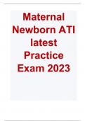 Maternal Newborn ATI latest Practice Exam 2023