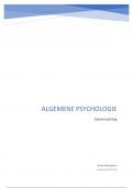 Samenvatting - Algemene Psychologie 