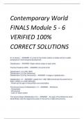 Exam (elaborations) Contemporary World 