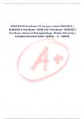 NURS 6501N Final Exam (11 Versions, Latest-2022/2023) /  NURS6501N Final Exam / NURS 6501 Final Exam / NURS6501  Final Exam: Advanced Pathophysiology : Walden University |  Complete Document latest Updates A + GRADE.