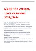 Exam (elaborations) NRES 103 