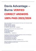 Exam (elaborations)  Burns Davis Advantage  