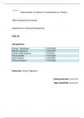 Lab report about determination of Vitamin C concentration by titration 