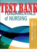 TEST BANK for Fundamentals of Nursing 11th Edition by Patricia Potter, Anne Perry, Patricia Stockert, Amy Hall. ISBN 9780323812160. (Complete Chapters 1-50).