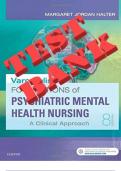 TEST BANK for Varcarolis Foundations Of Psychiatric Mental Health Nursing A Clinical Approach. 8th Edition by Halter Margaret | All Chapters 1 to 36