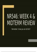 NR 546 Week 4 and Midterm Review powerpoint