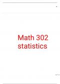 Math 302 statistics revised edition 2023/2024