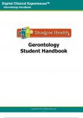 Gerontology Handbook GeroV.1 Gerontology  Student Handbook