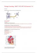 Portage Learning  A&P 2 102 AP2 All Answers 1-6