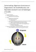 Samenvatting Algemene Anamnese MRI & CT