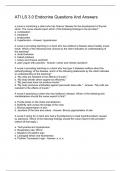 ATI LS 3.0 Endocrine Questions And Answers