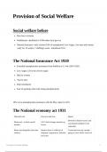 Britain Transformed A-level History Summary Notes: Social Welfare 