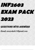 INF2603 EXAM PACK 2023