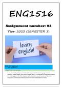 ENG1516 ASS 3 2023 Answers