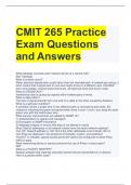CMIT 265 Practice Exam Questions and Answers