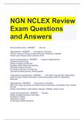 NGN NCLEX Review Exam Questions and Answers