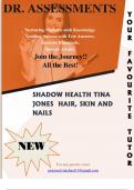 SHADOW HEALTH TINA JONES HAIR SKIN AND NAILS COMPLETE GUIDE BY  DR. A 