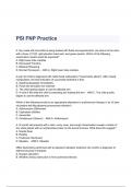 PSI FNP Practice Questions & Answers 2023 (  A+ GRADED 100% VERIFIED)