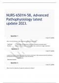 NURS-6501N-58, Advanced Pathophysiology latest  update 2023.