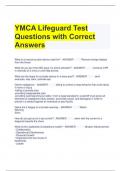 YMCA Lifeguard Test Questions with Correct Answers