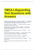 YMCA Lifeguarding Test Questions with Answers