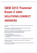 Exam (elaborations) GEB Trammell 