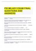 PSI MILADY EXAM FINAL QUESTIONS AND ANSWERS