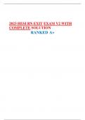 2023 HESI RN EXIT EXAM V2 WITH COMPLETE SOLUTION RANKED A+