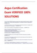 ARGUS Certification.ARGUS /REE 4143 FSU Exam 2 quiz bank - argus/ARGUS Enterprise