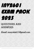 INV2601 EXAM PACK 2023