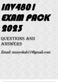 INV4801 EXAM PACK 2023